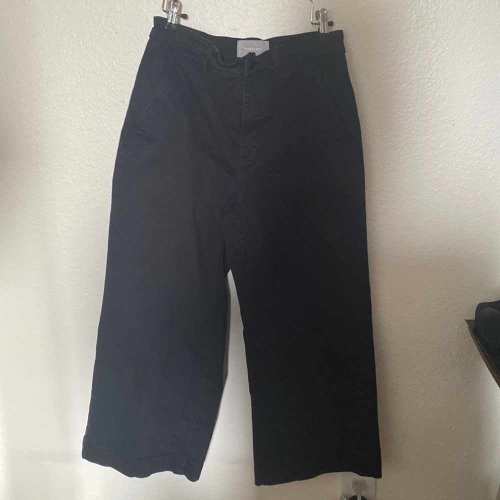 Everlane Cotton Twill Wide Leg Pant
